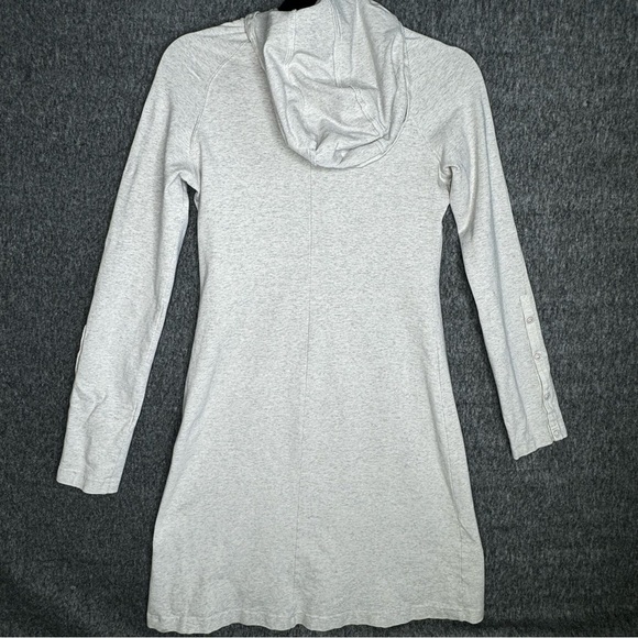 Athleta | Sweatshirt Hoodie Tunic Dress in Gray‎  Workout Athletic Sporty Sz XS - Picture 9 of 13